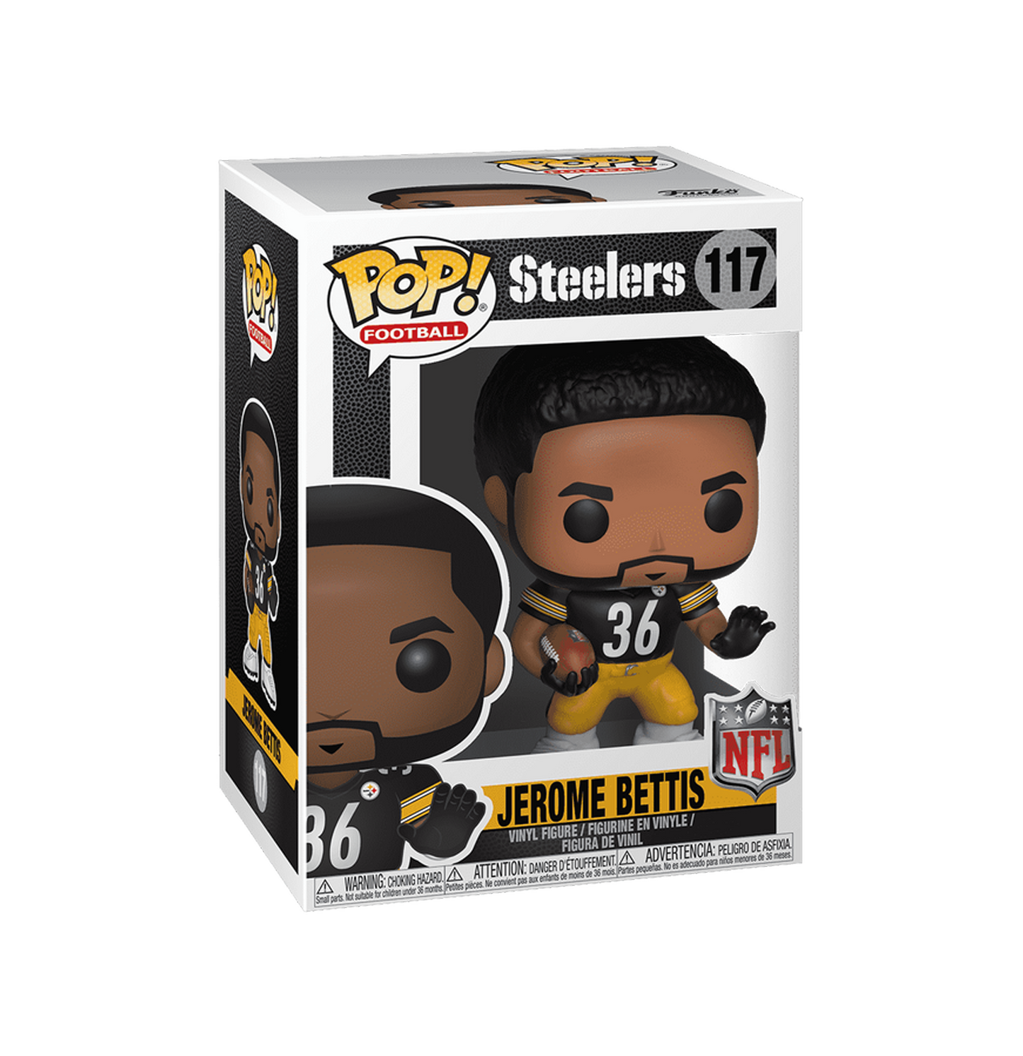Funko Pop! Vinyl Figure #117 - Steelers - Jerome Bettis
