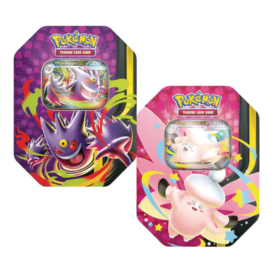 Mega Moonlit Tins Gengar & Clefable
