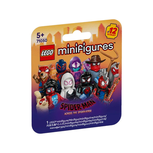 LEGO minifigures: Spider-man across the spider-verse. Ages 5+ 12 to collect 71050