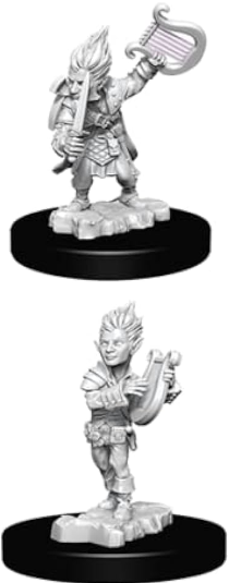 PATHFINDER: DEEP CUTS UNPAINTED MINIATURES -W5-MALE GNOME BARD