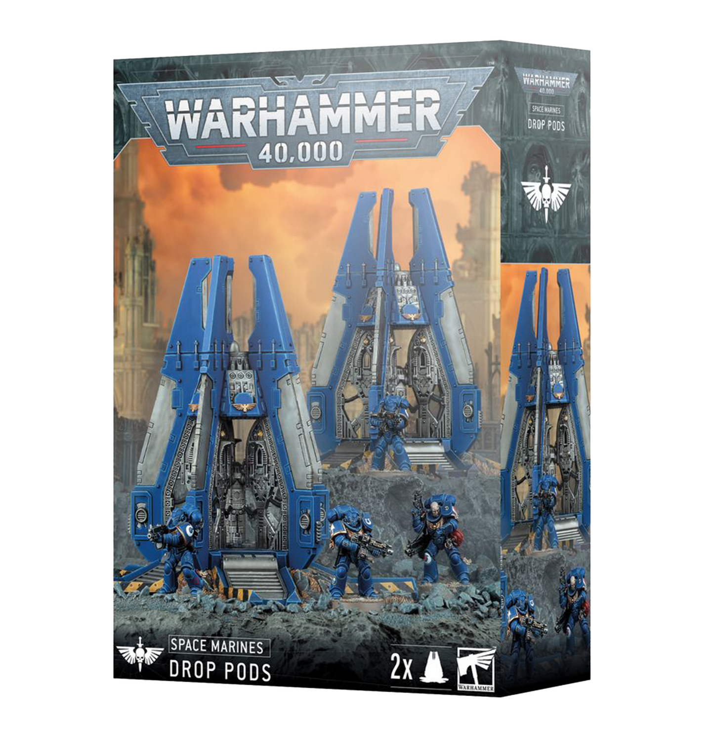 Space Marines Drop Pods