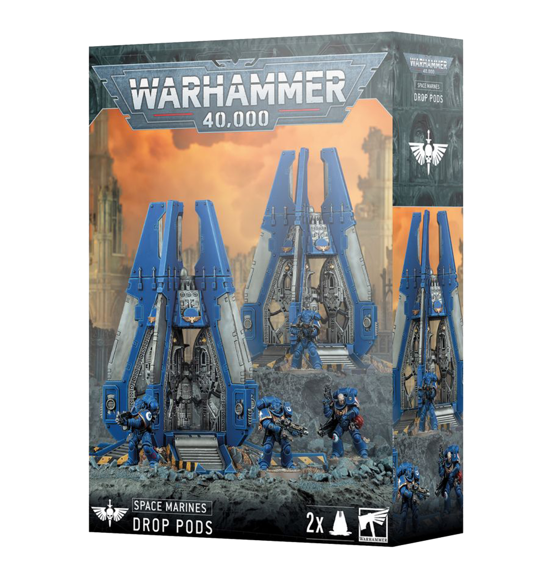 Space Marines Drop Pods