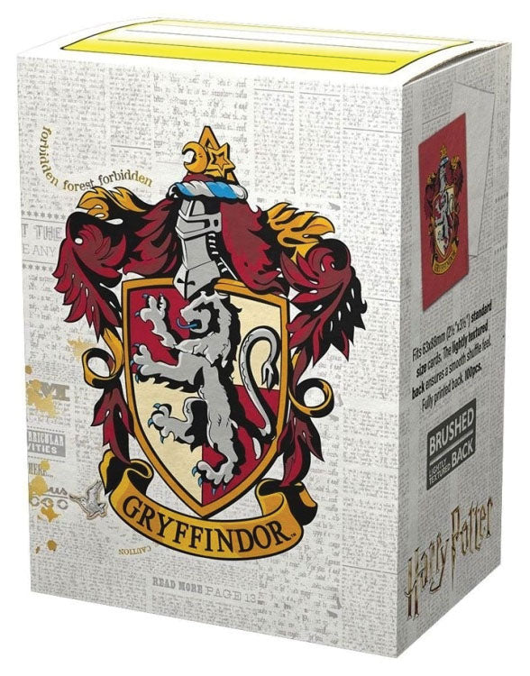 Dragon Shields: (100) Brushed Art - Harry Potter Wizarding World - Gryffindor