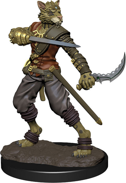 Dungeons & Dragons Fantasy Miniatures: Icons of the Realms Premium Figures W6 Tabaxi Rogue Male