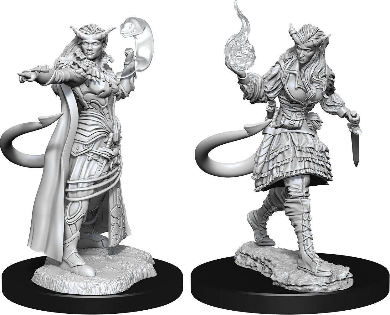 Dungeons & Dragons Nolzur`s Marvelous Unpainted Miniatures: W15 Tiefling Sorcerer Female