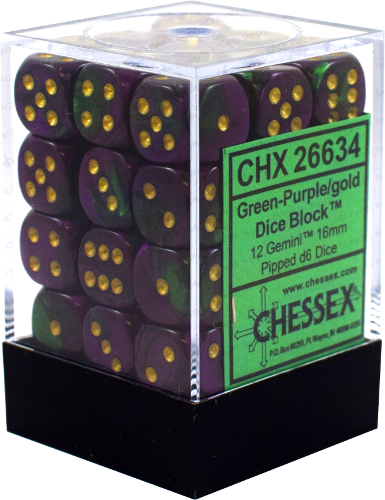 Chessex Gemini: 12mm D6 Set of 36 Dice
