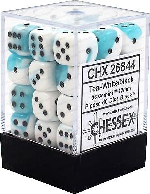 Chessex Gemini: 12mm D6 Set of 36 Dice