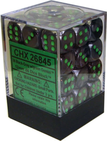 Chessex Gemini: 12mm D6 Set of 36 Dice