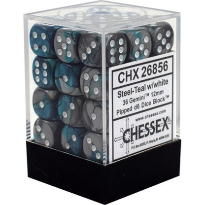 Chessex Gemini: 12mm D6 Set of 36 Dice