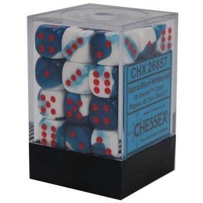 Chessex Gemini: 12mm D6 Set of 36 Dice