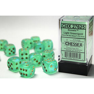 Borealis: 16mm D6 block of 12 dice