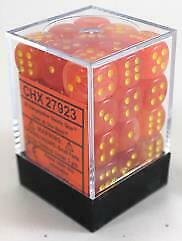 Dice Menagerie 9: Ghostly Glow 12mm D6 Orange/Yellow (36)