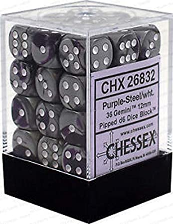 Chessex Gemini: 12mm D6 Set of 36 Dice