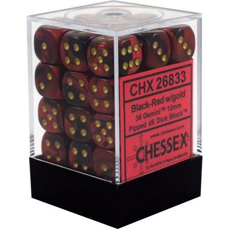 Chessex Gemini: 12mm D6 Set of 36 Dice