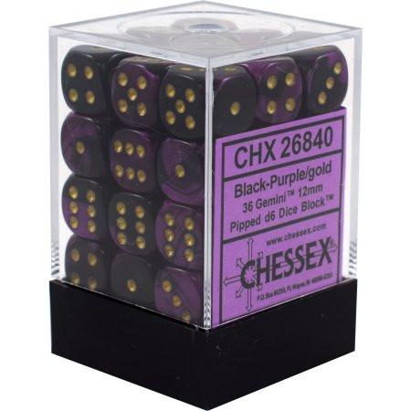 Chessex Gemini: 12mm D6 Set of 36 Dice