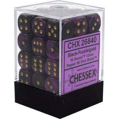 Chessex Gemini: 12mm D6 Set of 36 Dice
