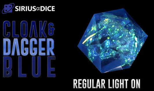 RPG Dice Set (7): Cloak & Dagger - Blue