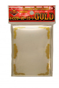 KMC Sleeves: Over Sized Guard Clear Gold Scroll (60)