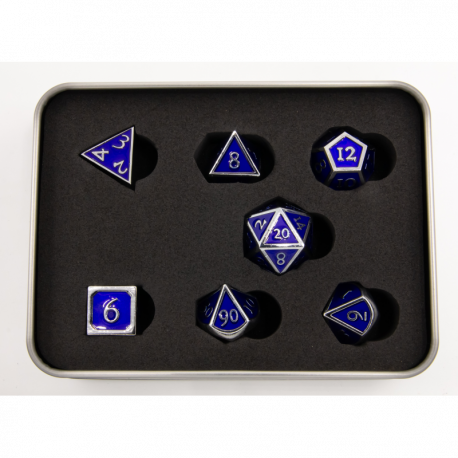 CHC - Set of 7 Metal Polyhedral Dice