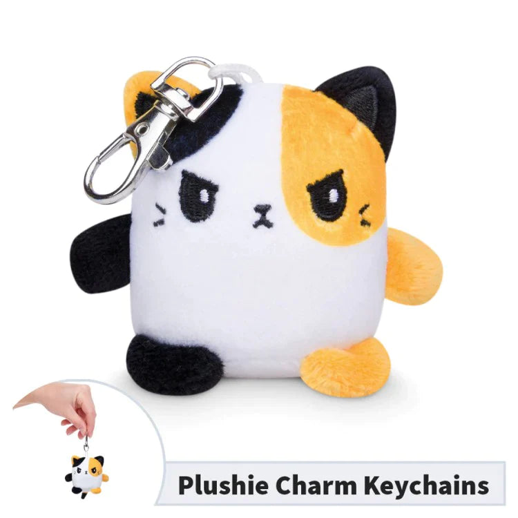 Plushie Charm Keychain: Angry Calico Cat