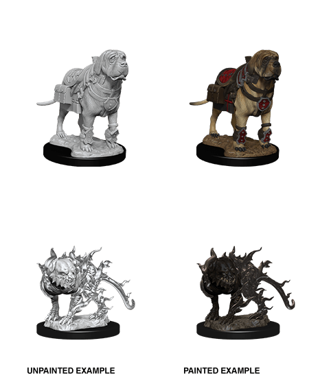 Dungeons & Dragons Nolzur`s Marvelous Unpainted Miniatures: W11 Mastif & Shadow Mastif