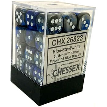 Chessex Gemini: 12mm D6 Set of 36 Dice