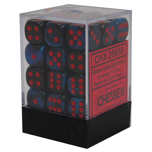 Chessex Gemini: 12mm D6 Set of 36 Dice