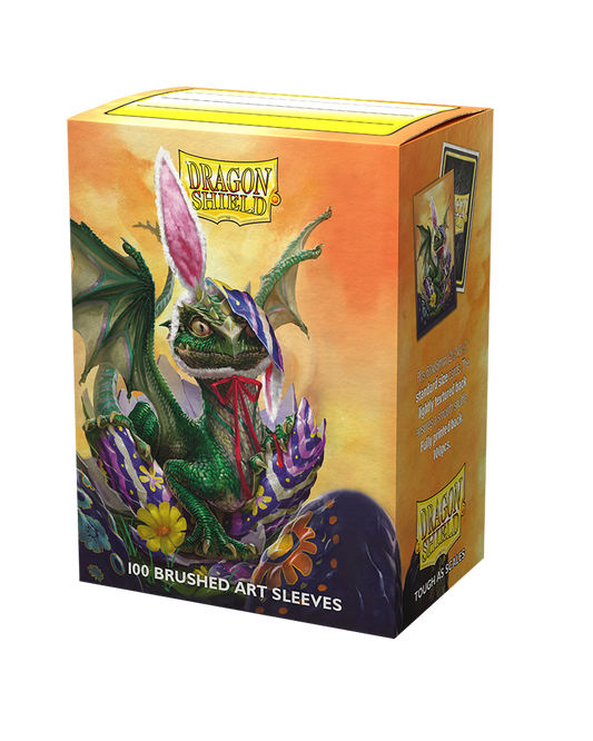 Dragon Shields: (100) Brushed Art - Easter Dragon 2022