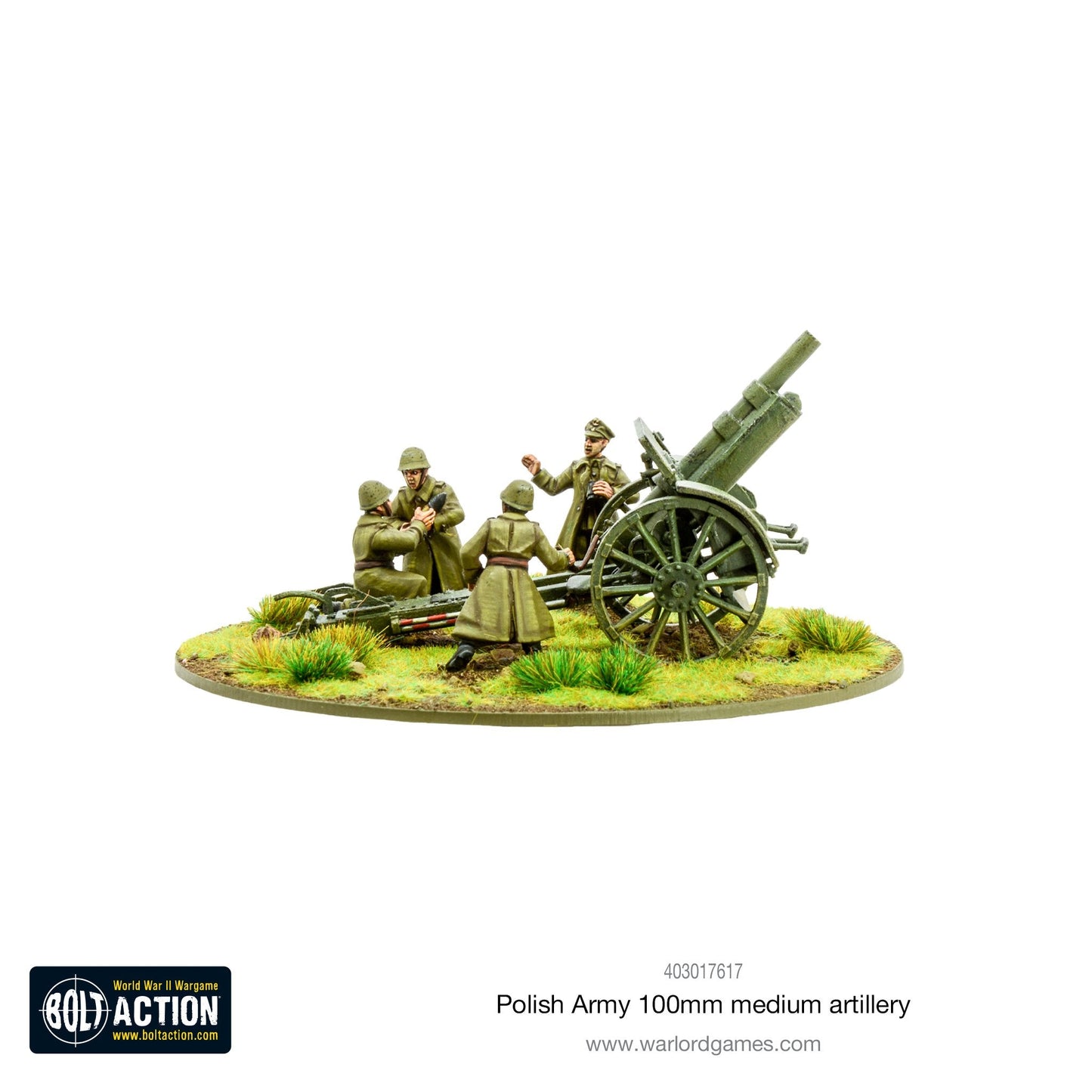 Polish Army 100mm medium artillery
