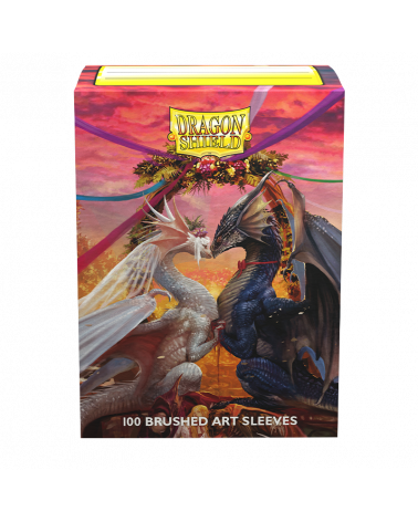 Dragon Shields: (100) Brushed Art - Valentine Dragons 2023